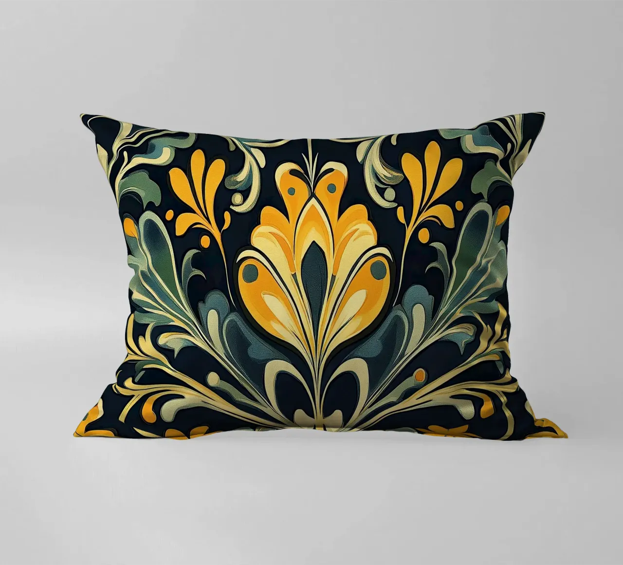 Art Nouveau - Sinfonia di linee cuscino da Artful Bloom