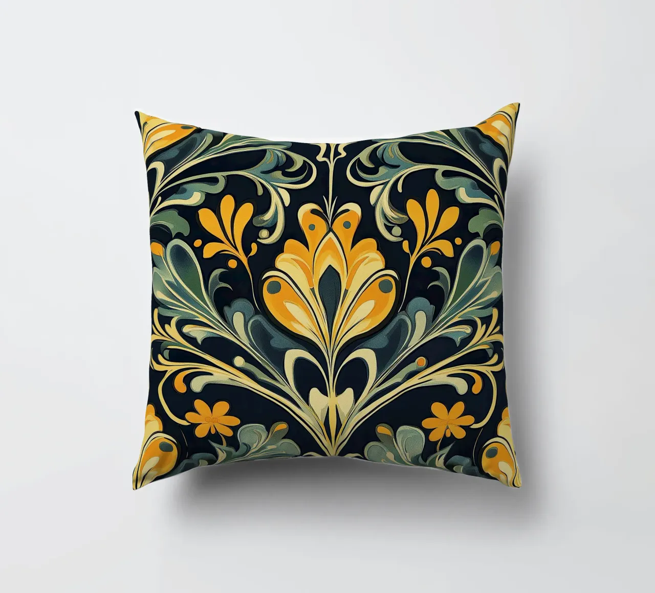 Art Nouveau - Sinfonia di linee cuscino da Artful Bloom