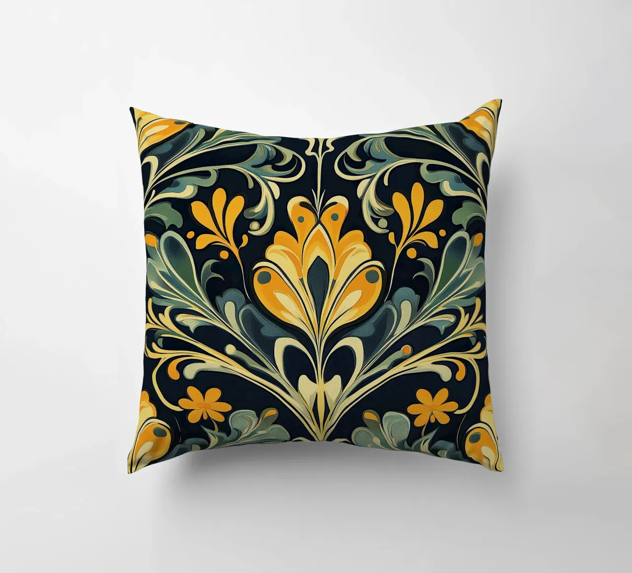 Art Nouveau - Sinfonia di linee cuscino da Artful Bloom