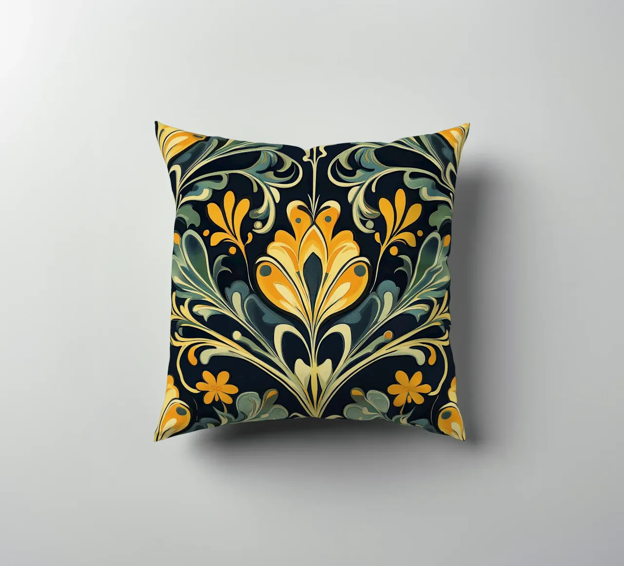 Art Nouveau - Sinfonia di linee cuscino da Artful Bloom