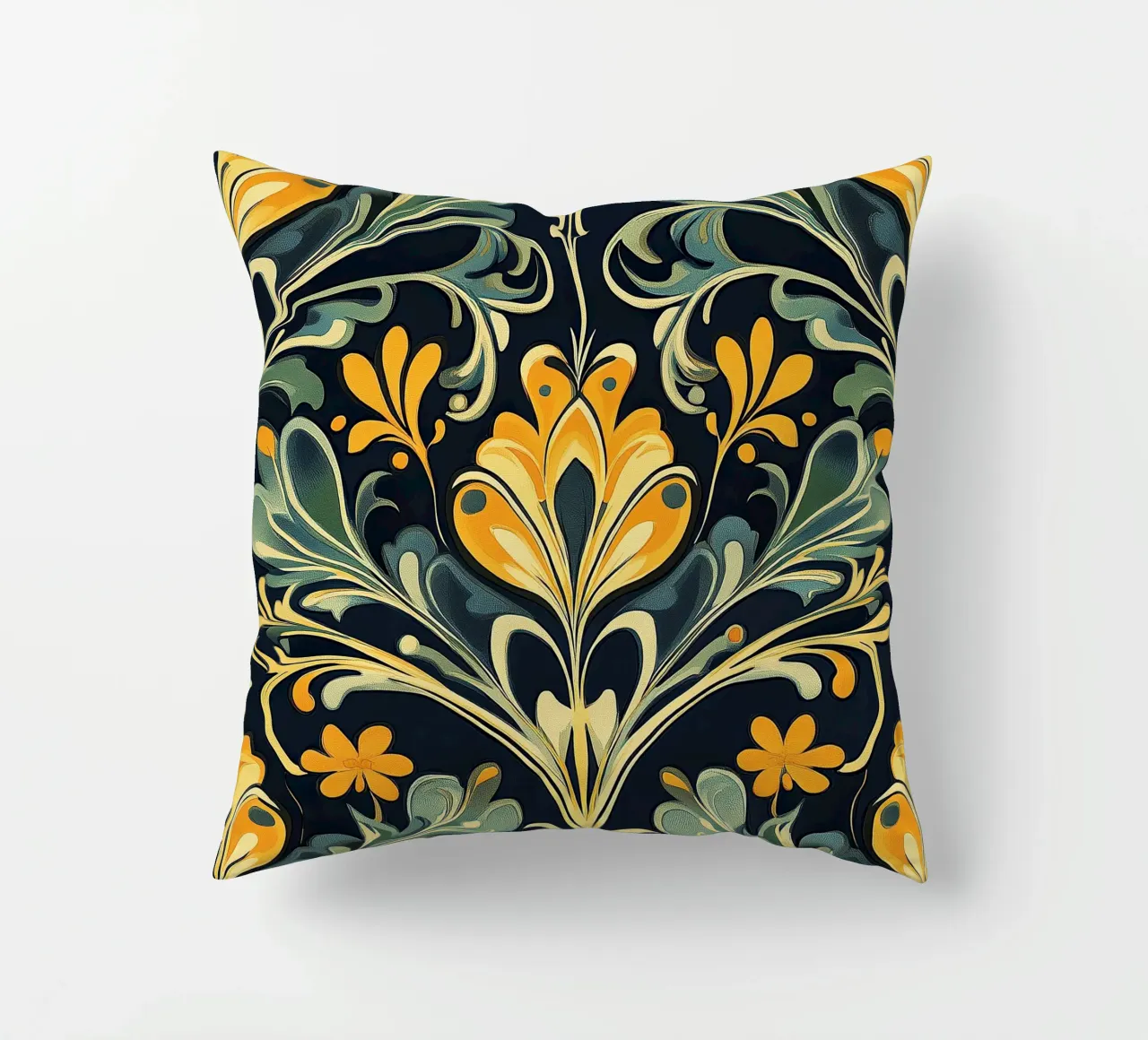 Art Nouveau - Sinfonia di linee cuscino da Artful Bloom
