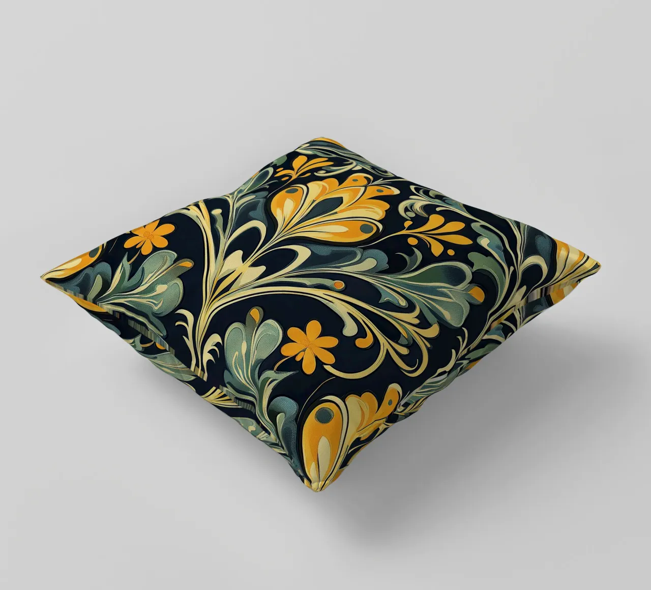 Art Nouveau - Sinfonia di linee cuscino da Artful Bloom
