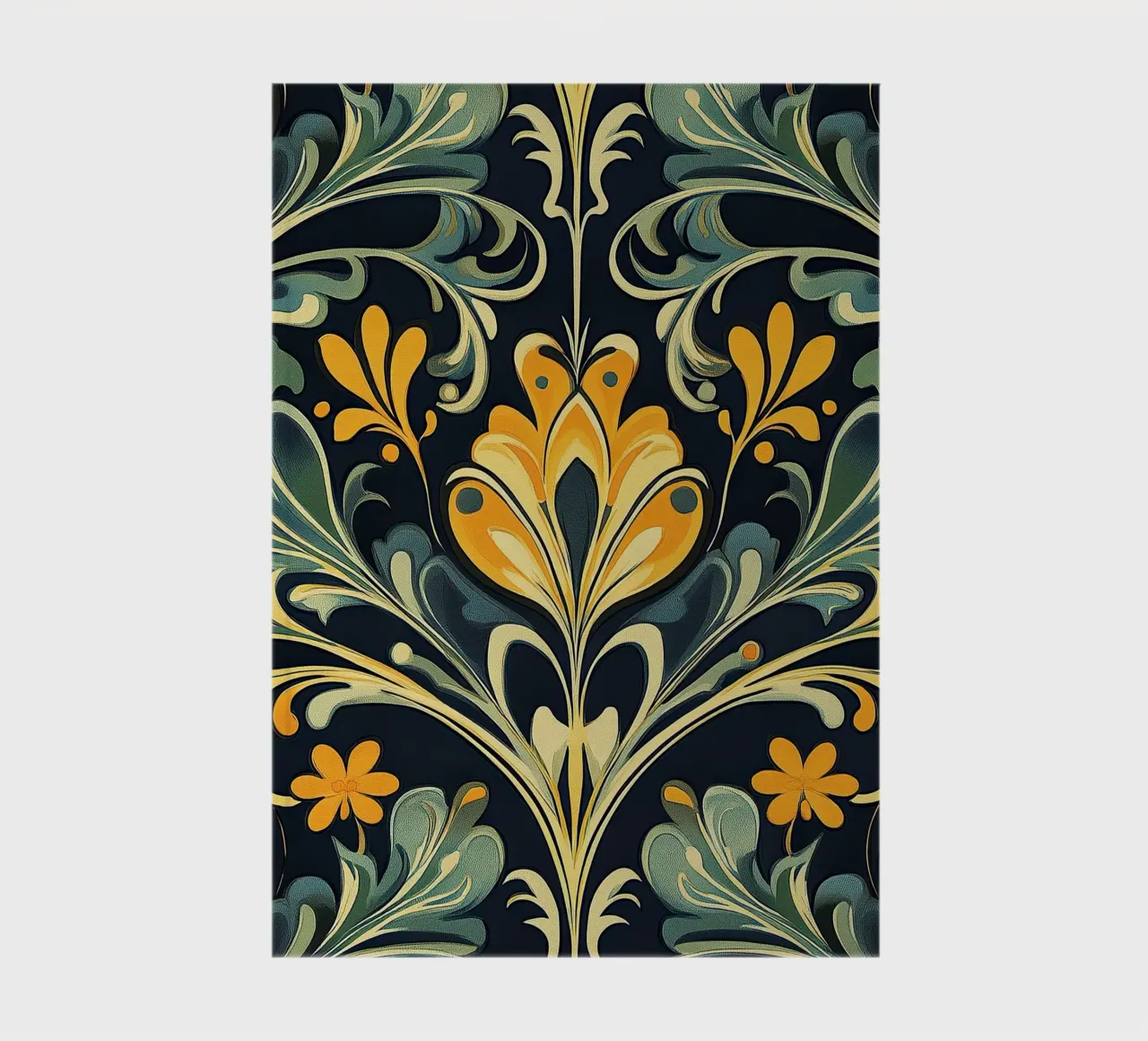 Art Nouveau - Symphony of lines notebook by Artful Bloom