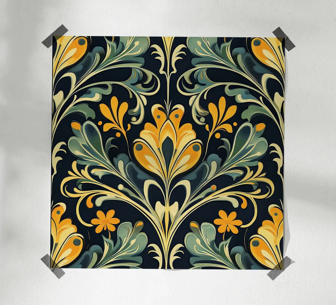 Art Nouveau - Sinfonia di linee carta hahnemühle da Artful Bloom