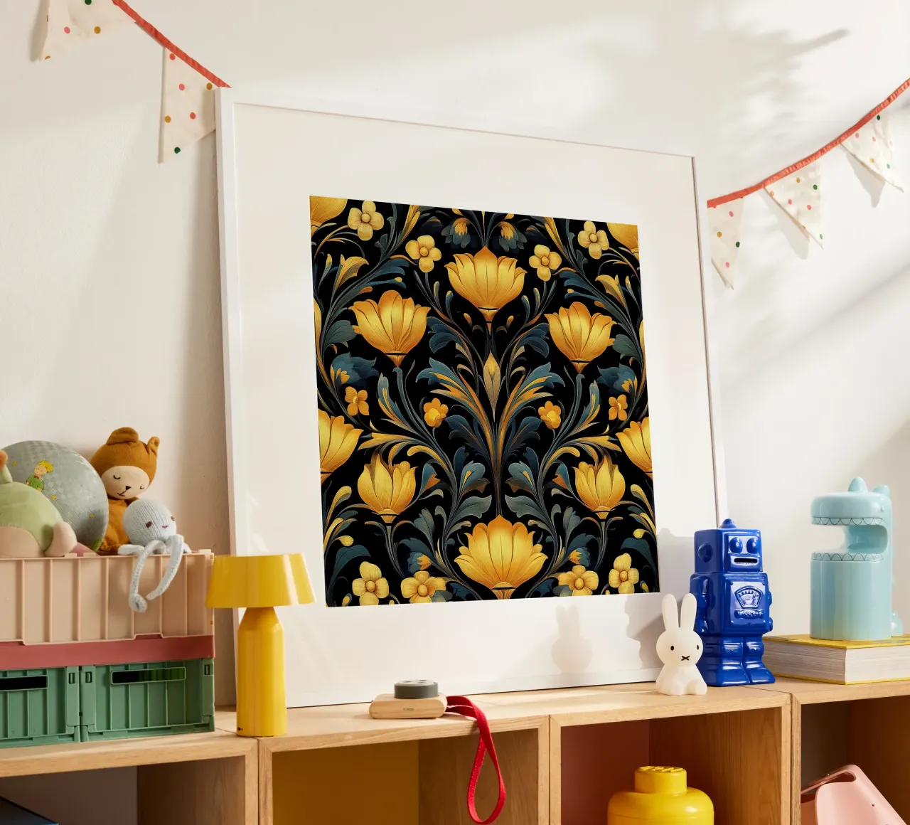 Art nouveau - timeless opulence poster with aluminum frame by Artful Bloom