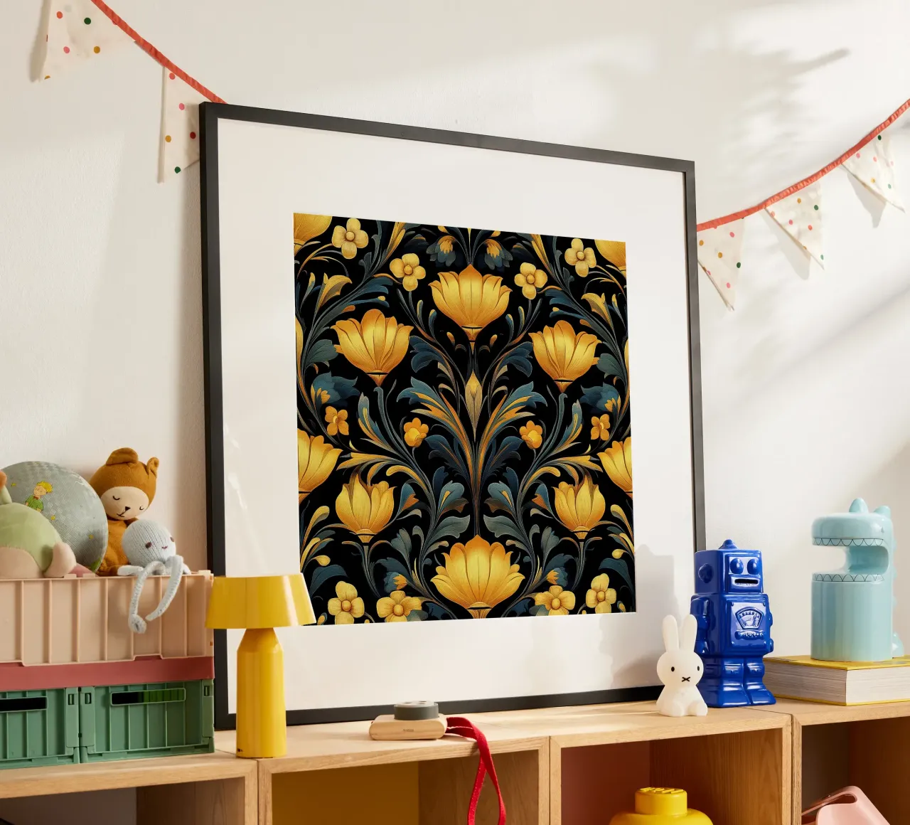 Art nouveau - timeless opulence poster with aluminum frame by Artful Bloom