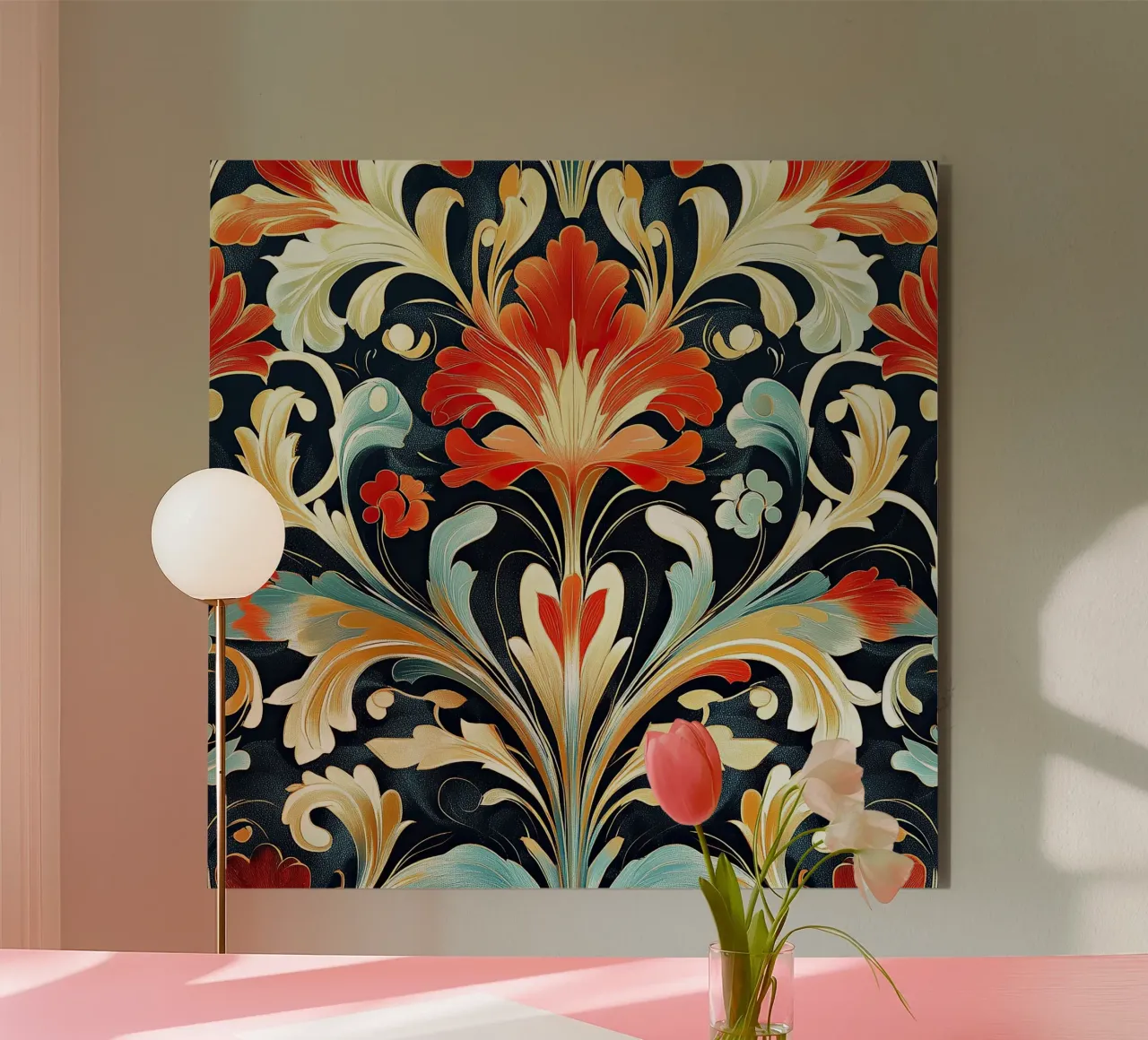 Art nouveau: glamour y esplendor aluminio dibond de Artful Bloom