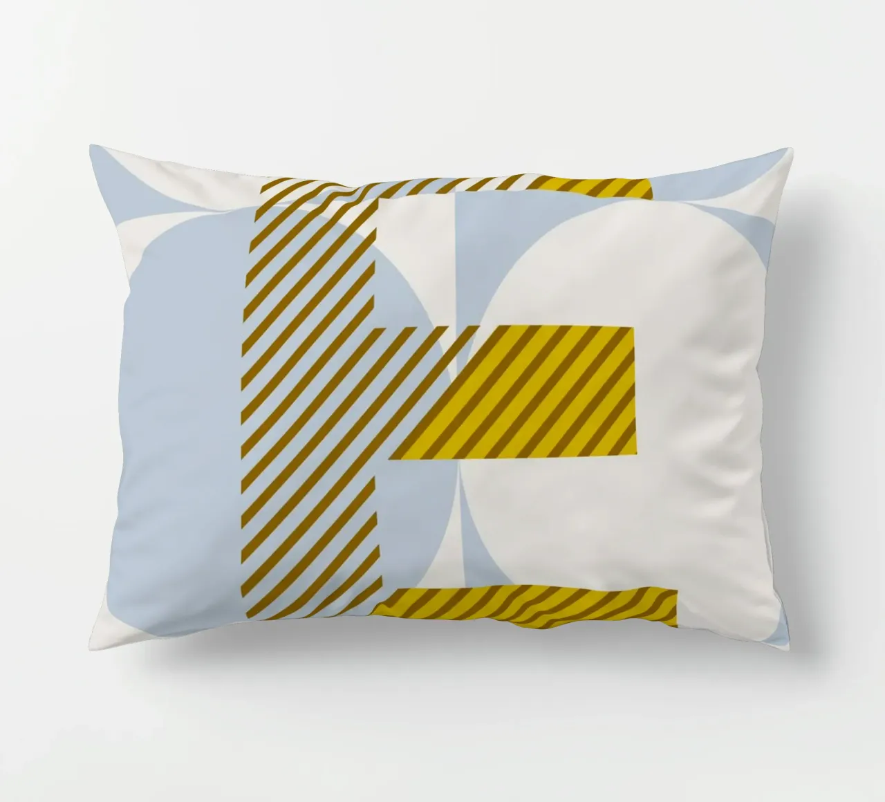 E Typeface Alphabet decorative cushion by lazydaypaper