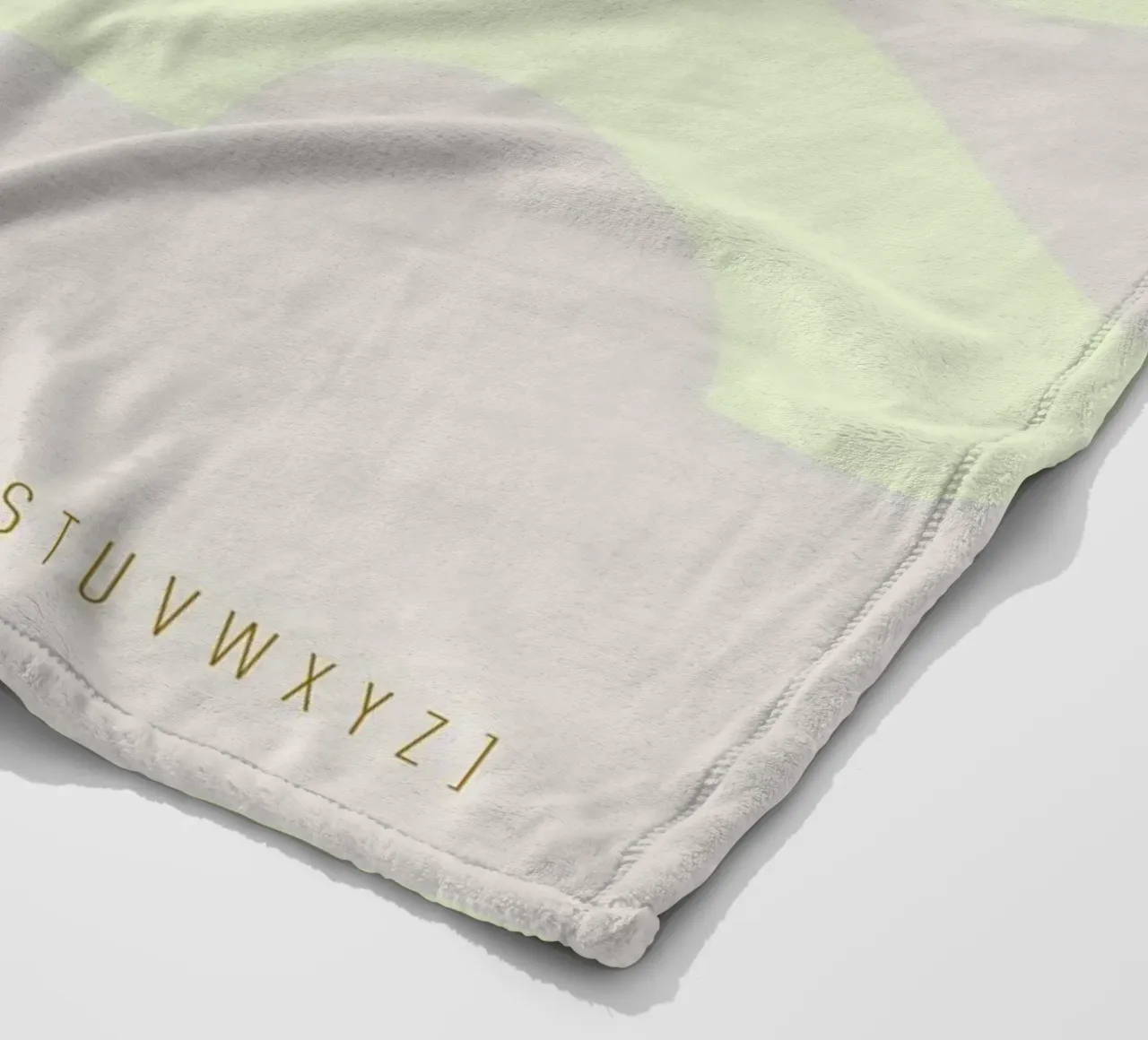 F Typeface Alphabet coperta in pile da lazydaypaper