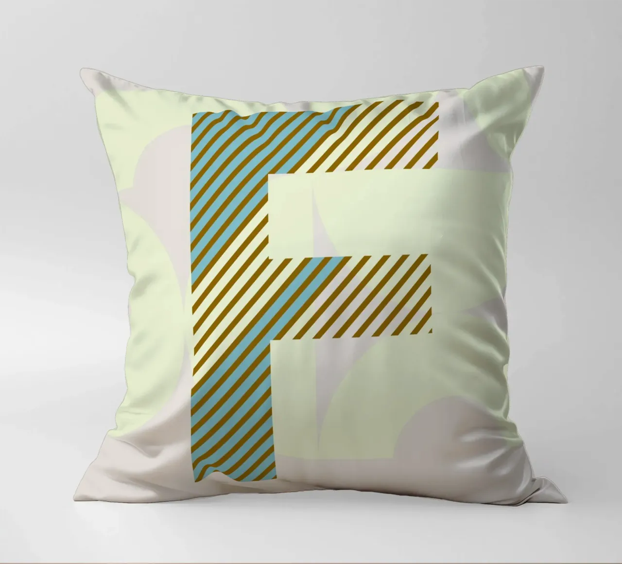 F Typeface Alphabet cuscino da lazydaypaper