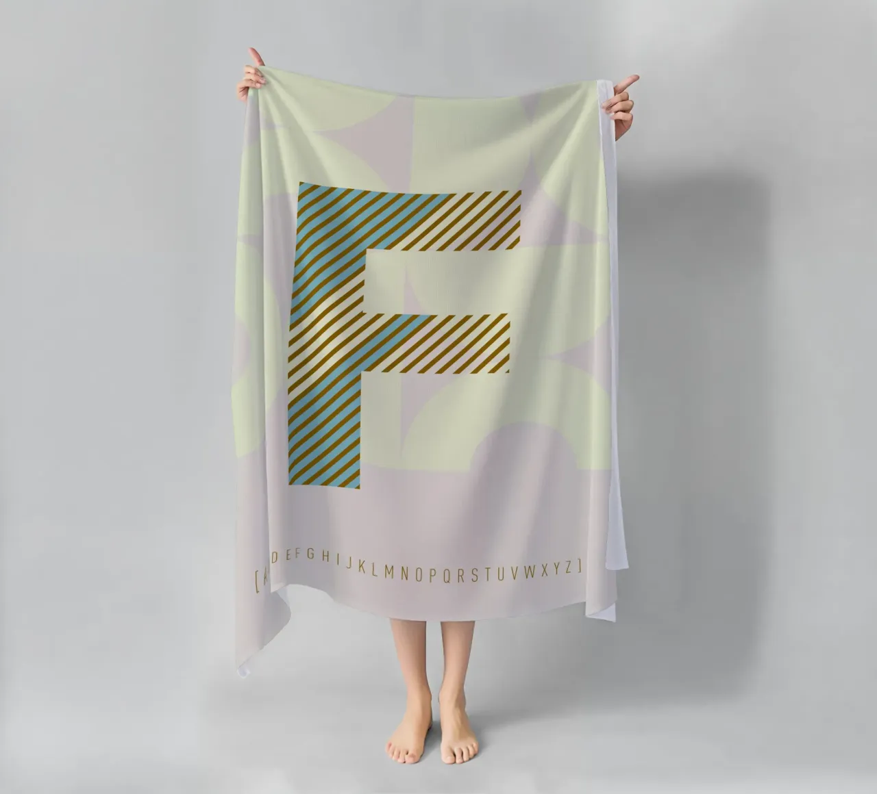 F Typeface Alphabet telo mare da lazydaypaper