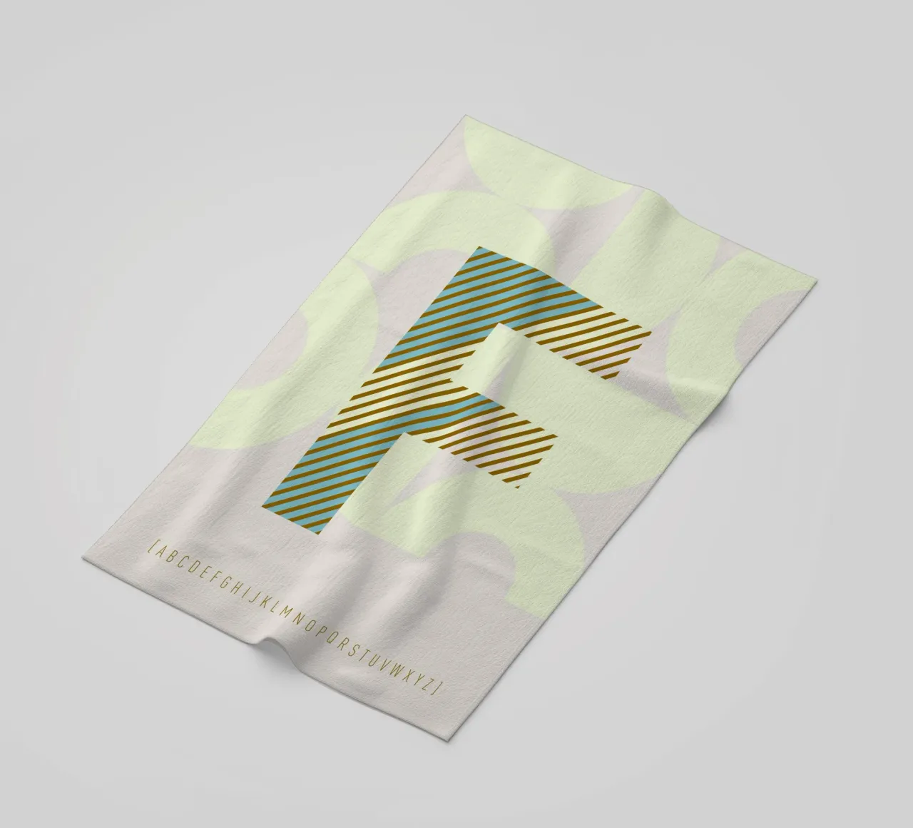 F Typeface Alphabet telo mare da lazydaypaper