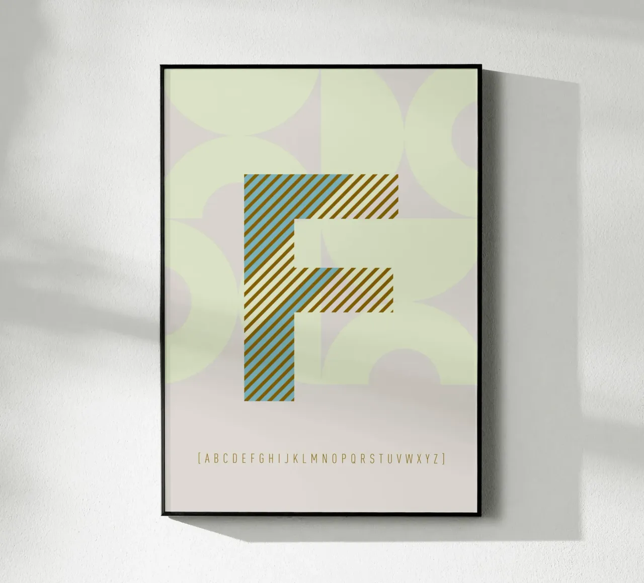 F Typeface Alphabet plexiglass da lazydaypaper