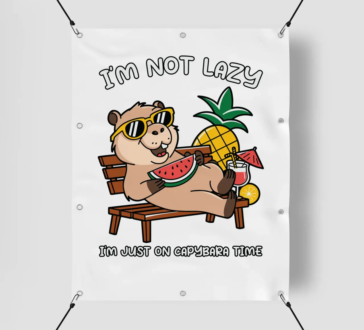 I'M NOT LAZY. I'M JUST ON CAPYBARA TIME PVC Plane von edsonramosart