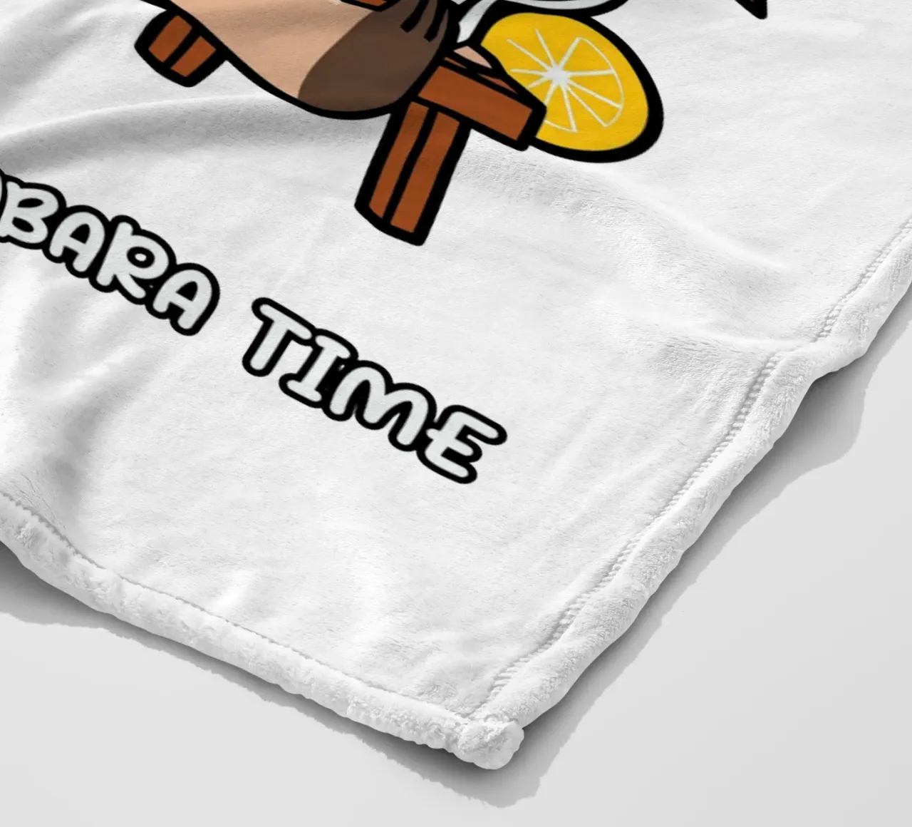 I'M NOT LAZY. I'M JUST ON CAPYBARA TIME Fleecedecke von edsonramosart