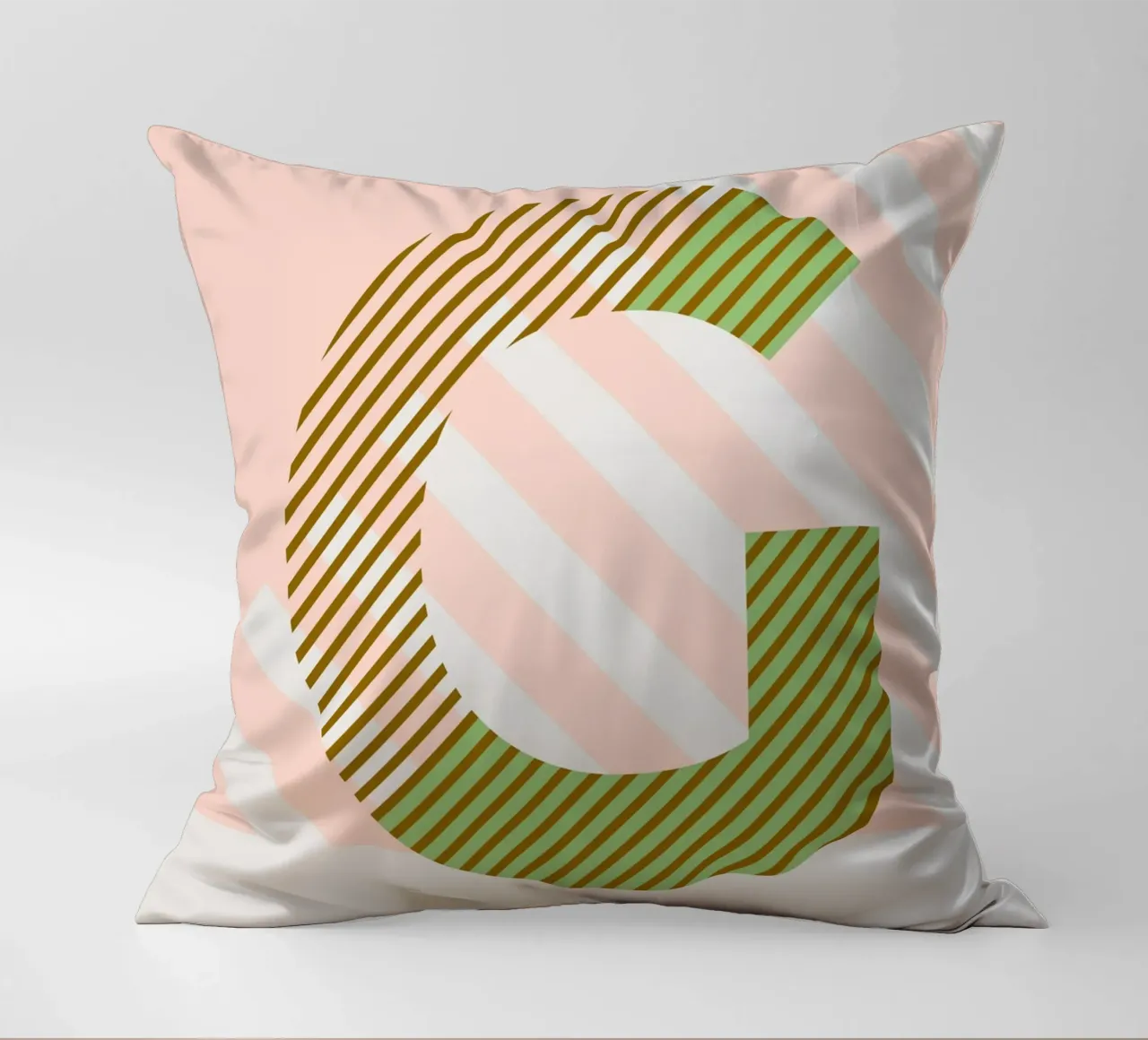 G Typeface Alphabet cuscino da lazydaypaper