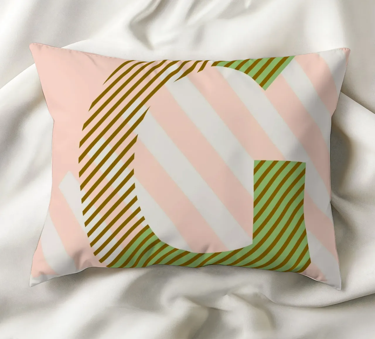 G Typeface Alphabet cuscino da lazydaypaper
