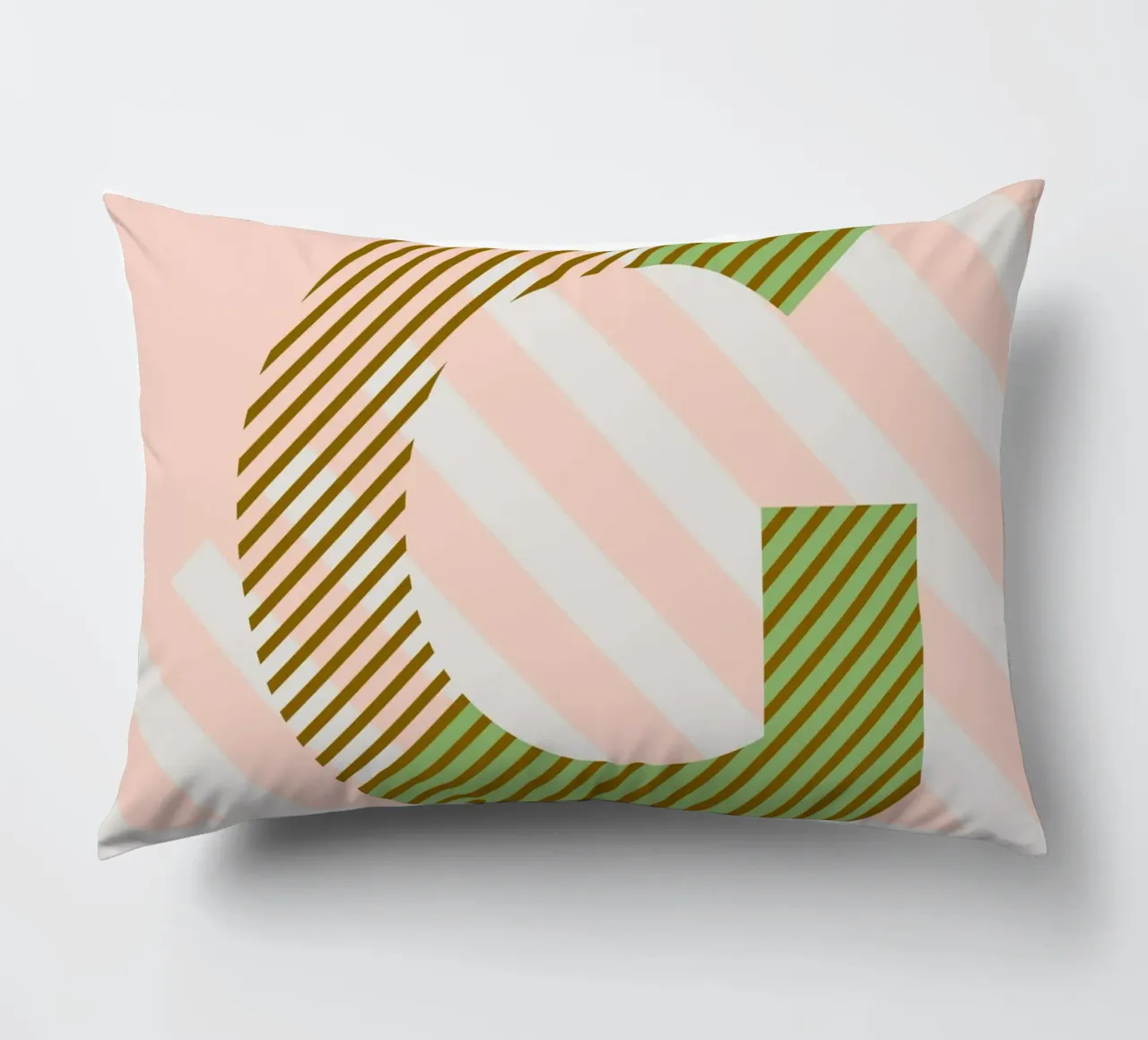 G Typeface Alphabet cuscino da lazydaypaper