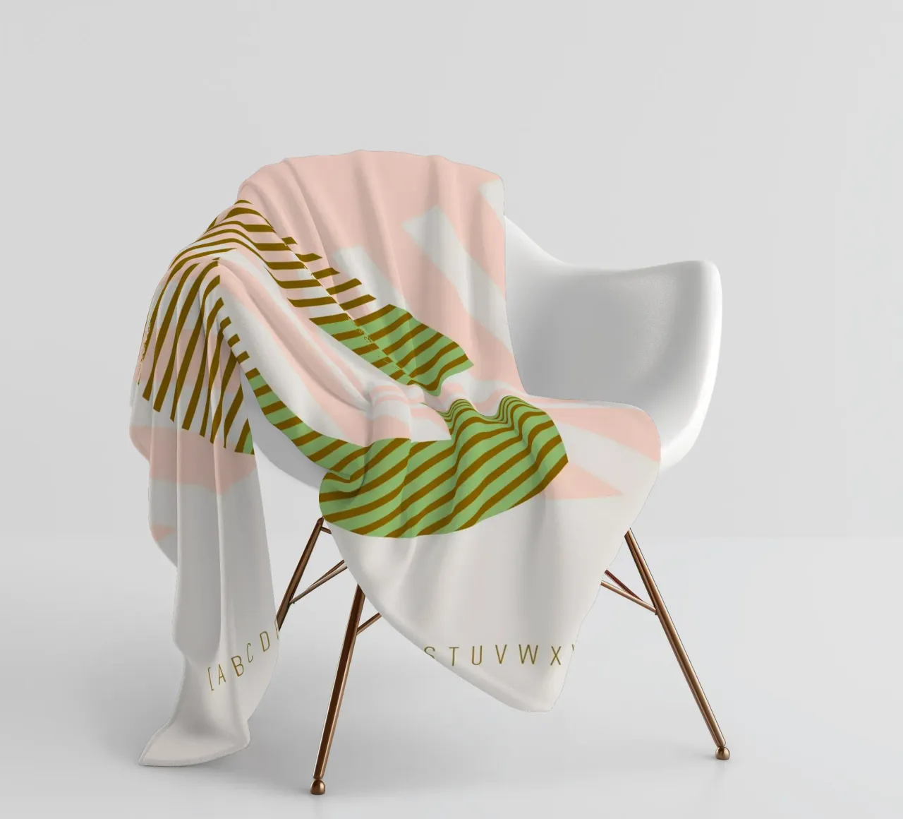 G Typeface Alphabet coperta in pile da lazydaypaper