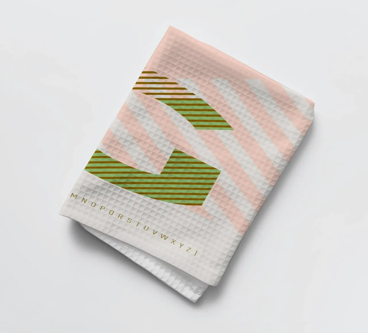 G Typeface Alphabet canovaccio da cucina da lazydaypaper