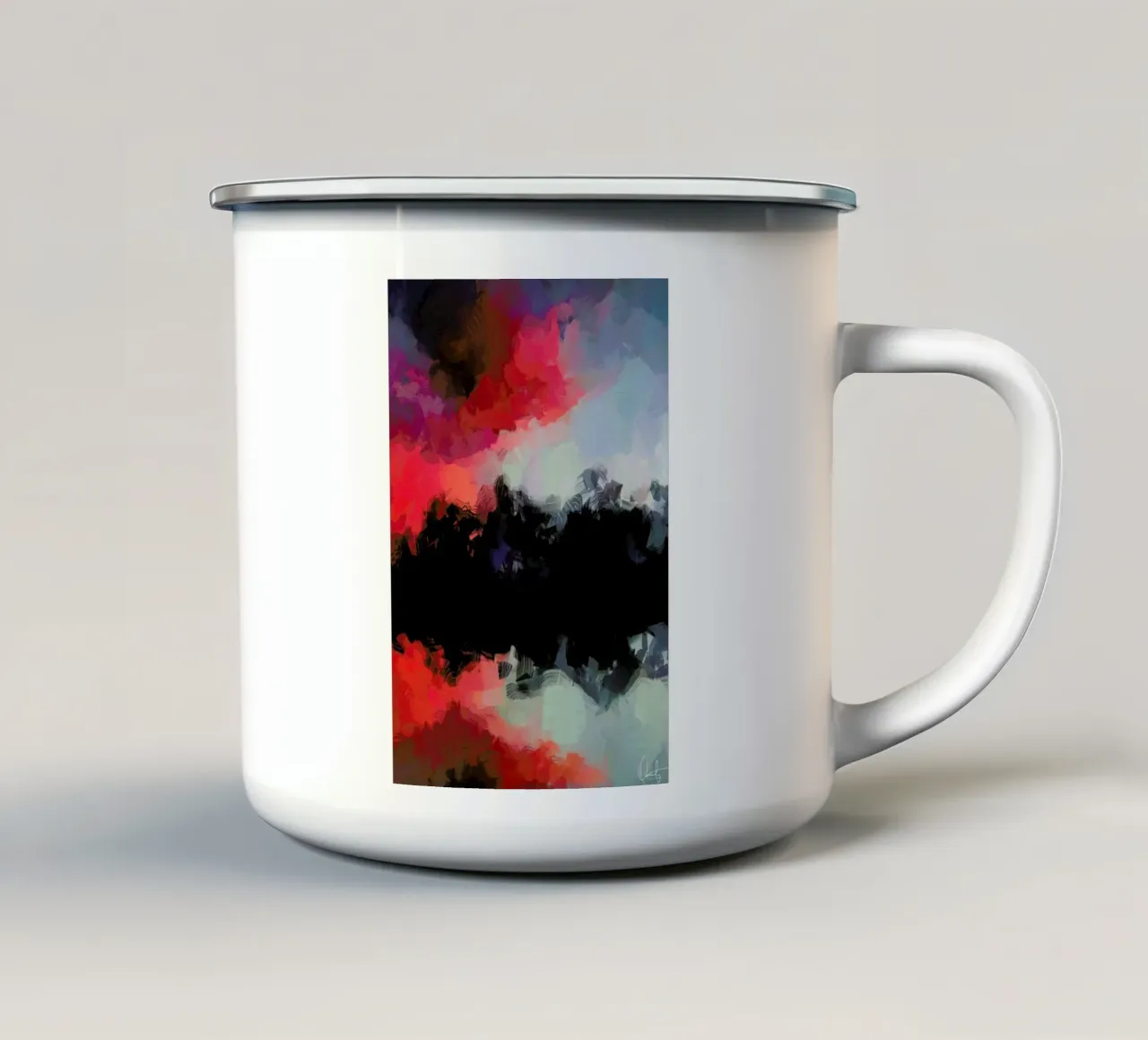 Monserrat tazza in smalto da Xchange Art Studio
