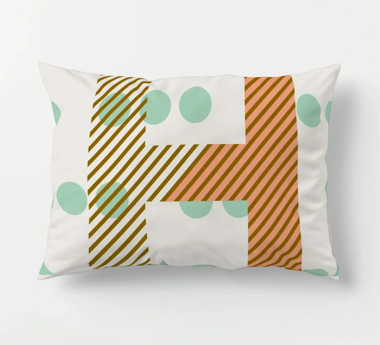 H Typeface Alphabet cuscino da lazydaypaper