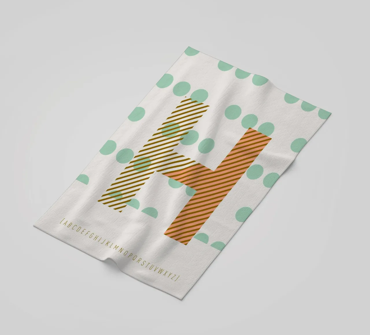 H Typeface Alphabet telo mare da lazydaypaper