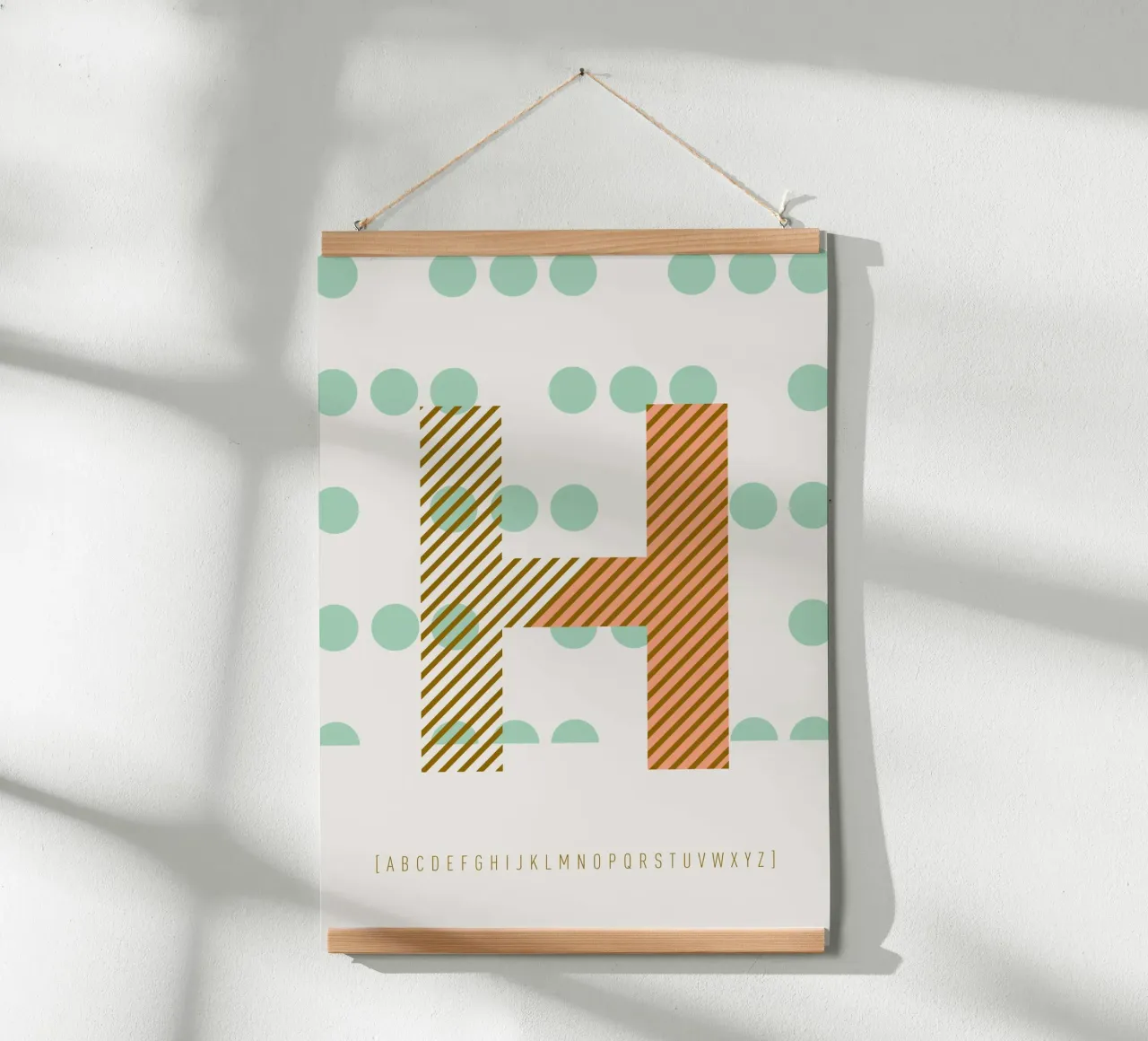 H Typeface Alphabet carta hahnemühle da lazydaypaper