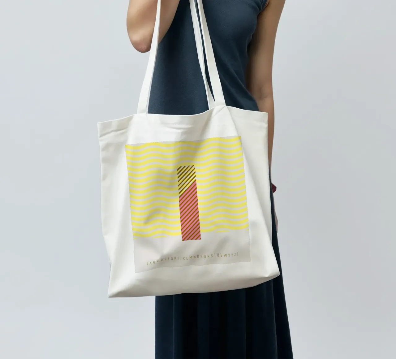 I Typeface Alphabet borsa in juta da lazydaypaper