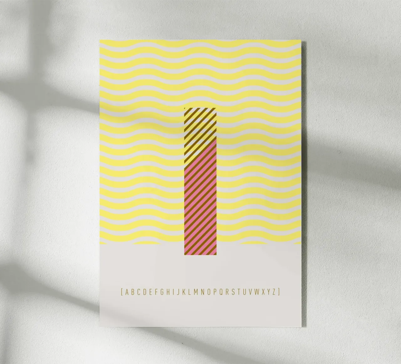 I Typeface Alphabet plexiglass da lazydaypaper