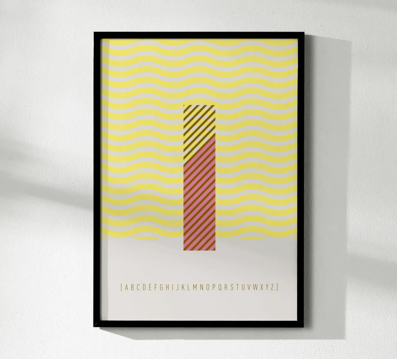I Typeface Alphabet poster da lazydaypaper
