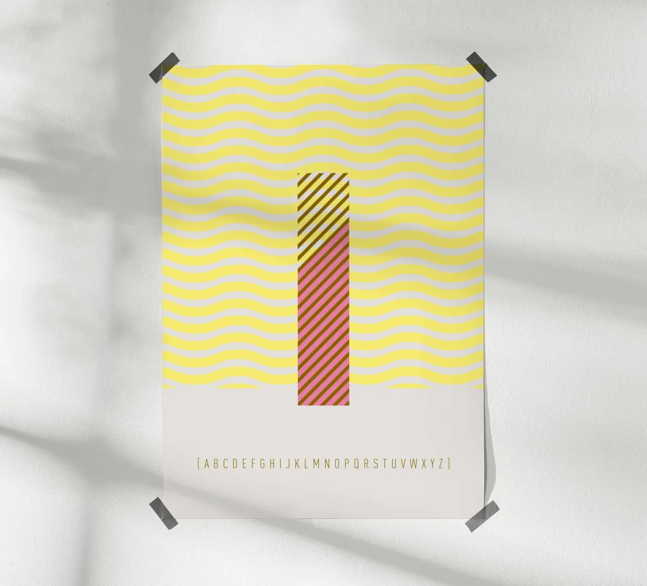 I Typeface Alphabet poster da lazydaypaper