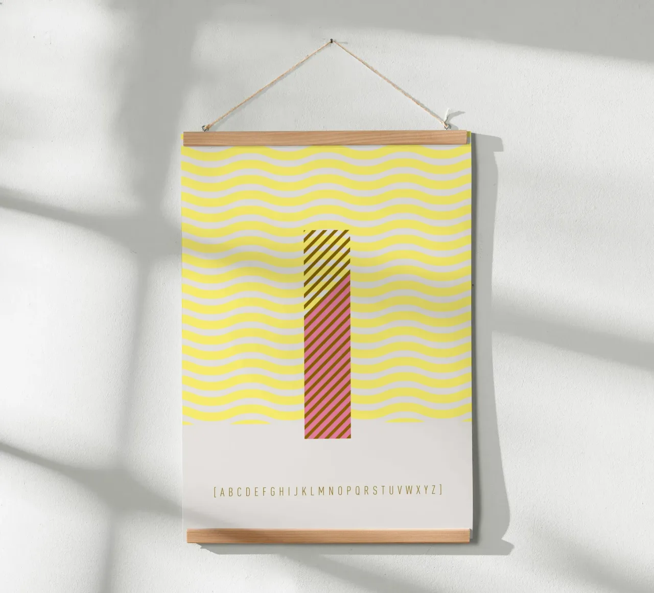 I Typeface Alphabet poster da lazydaypaper