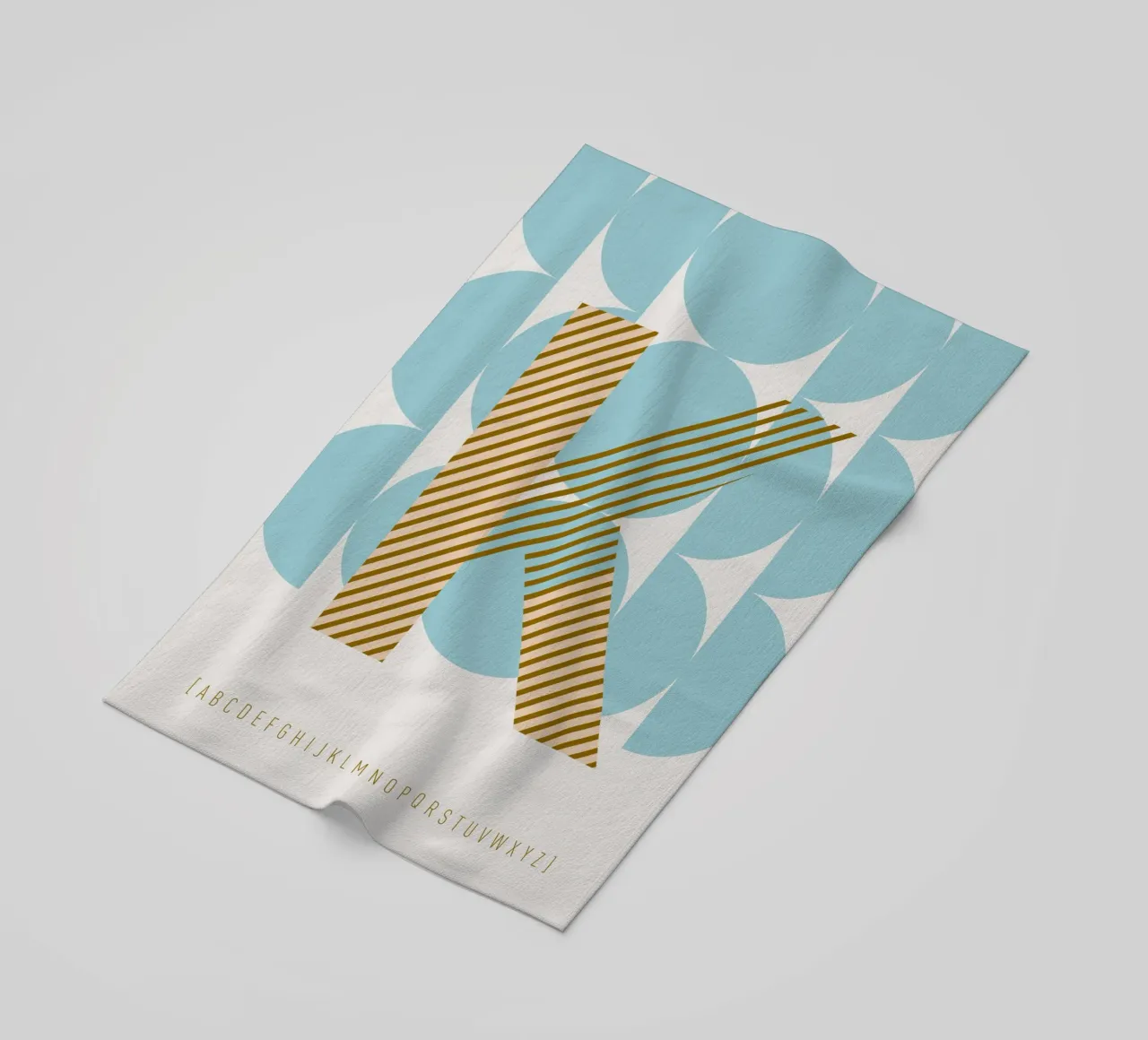 K Typeface Alphabet telo mare da lazydaypaper