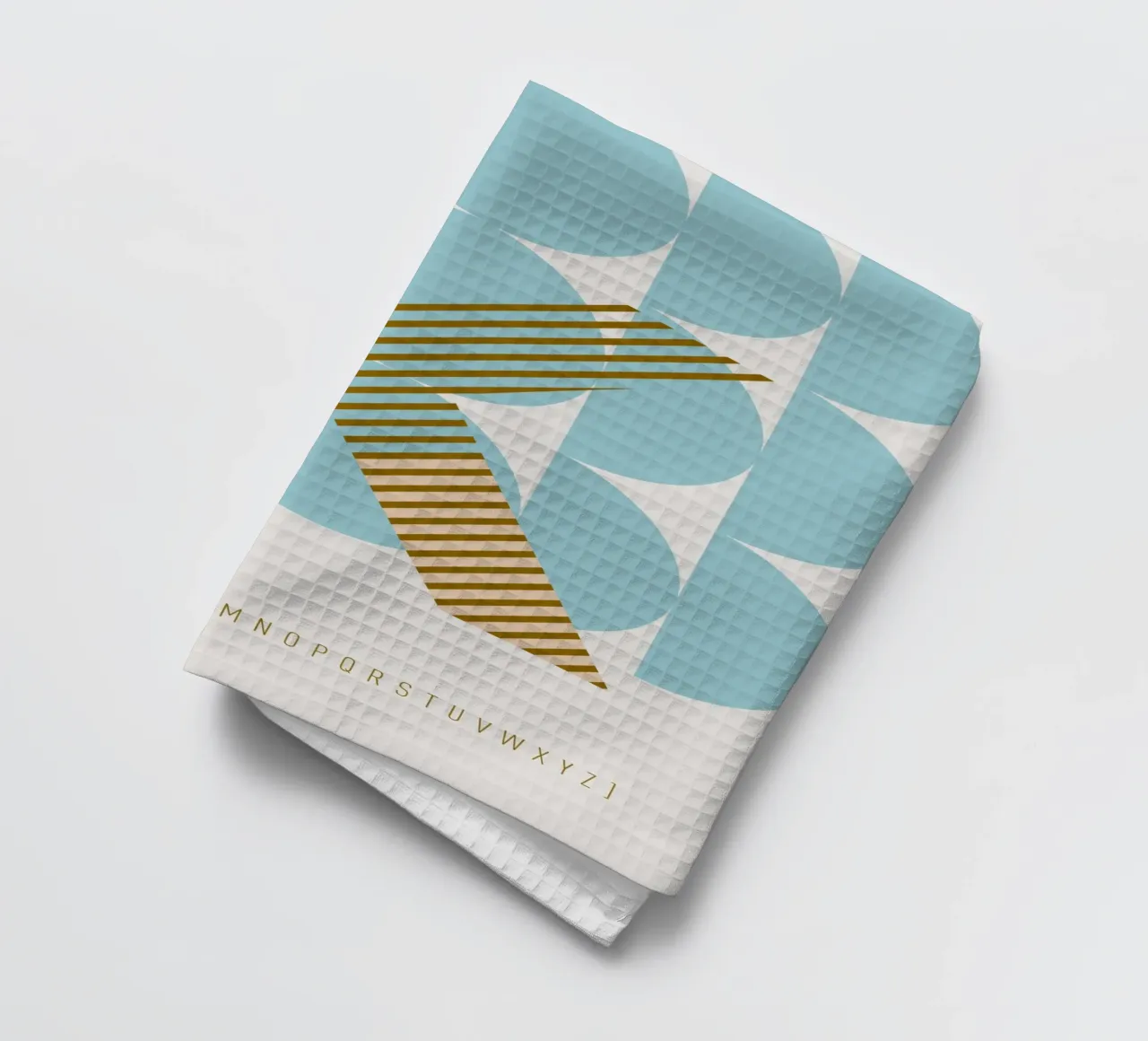 K Typeface Alphabet canovaccio da cucina da lazydaypaper