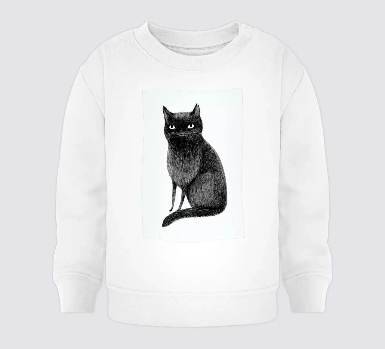 Black Cat felpa neonato da Sophie Corrigan