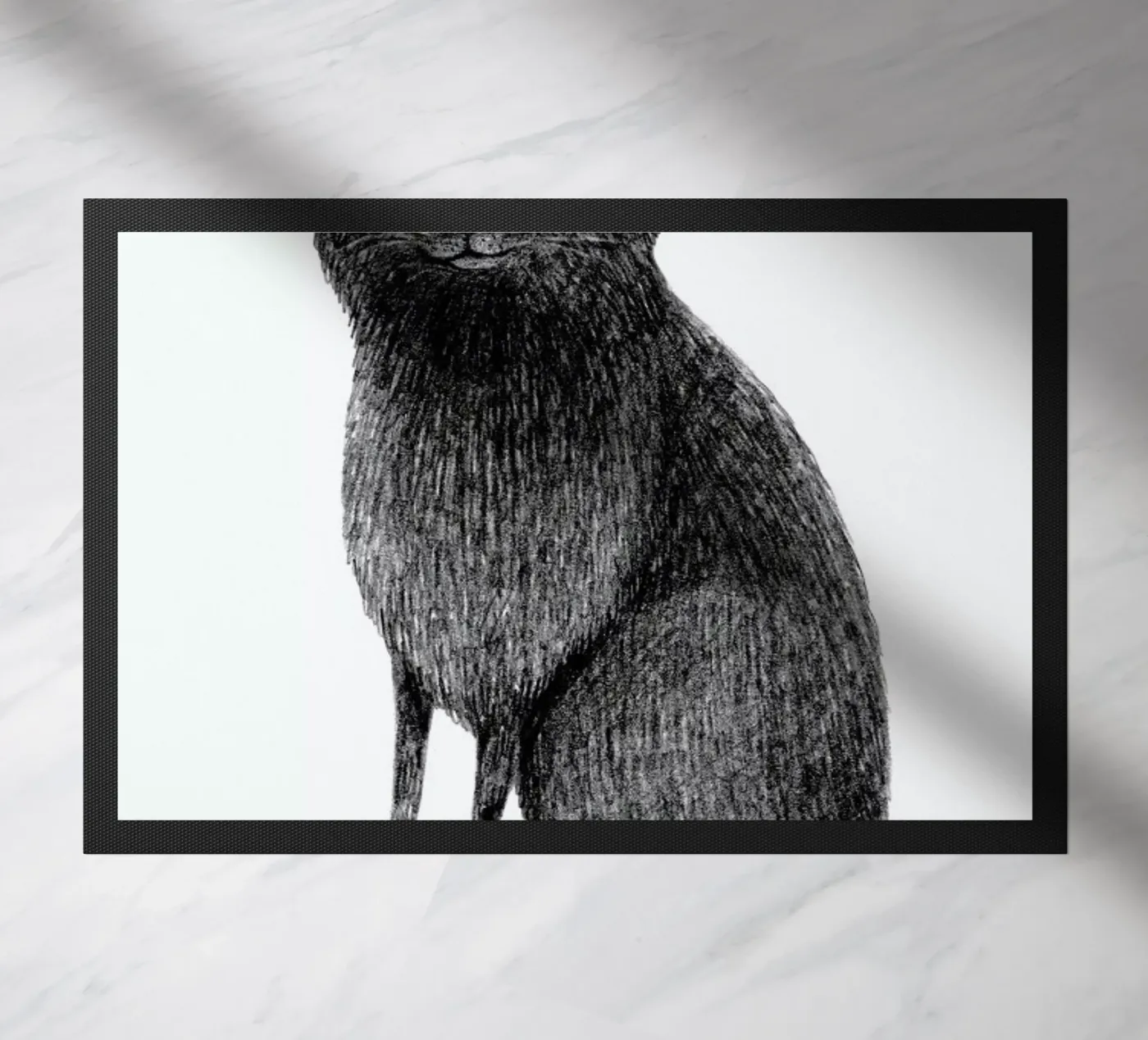 Black Cat deurmat van Sophie Corrigan