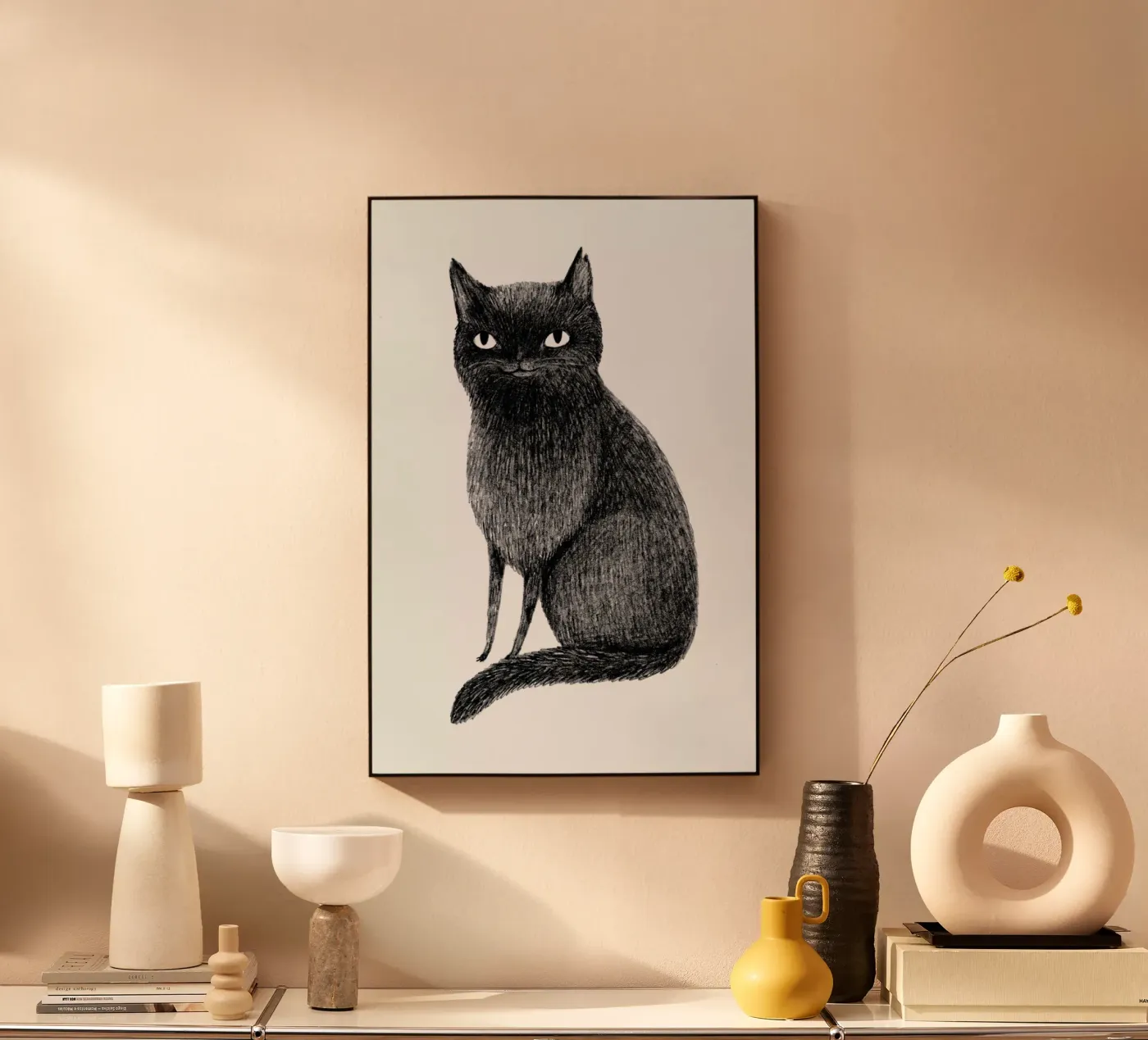 Black Cat plexiglas de Sophie Corrigan