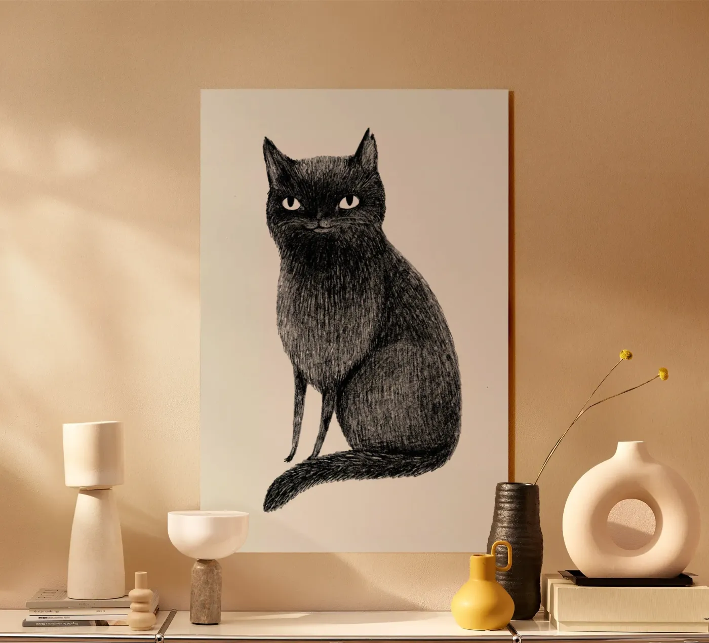 Black Cat plexiglas de Sophie Corrigan