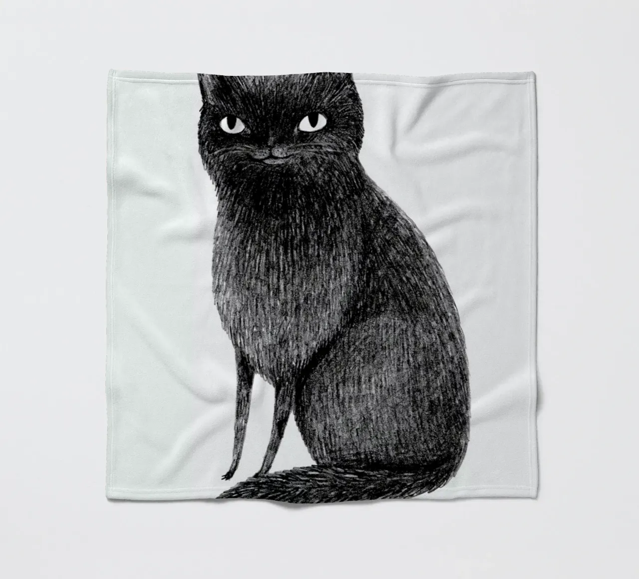 Black Cat Fleecedecke von Sophie Corrigan