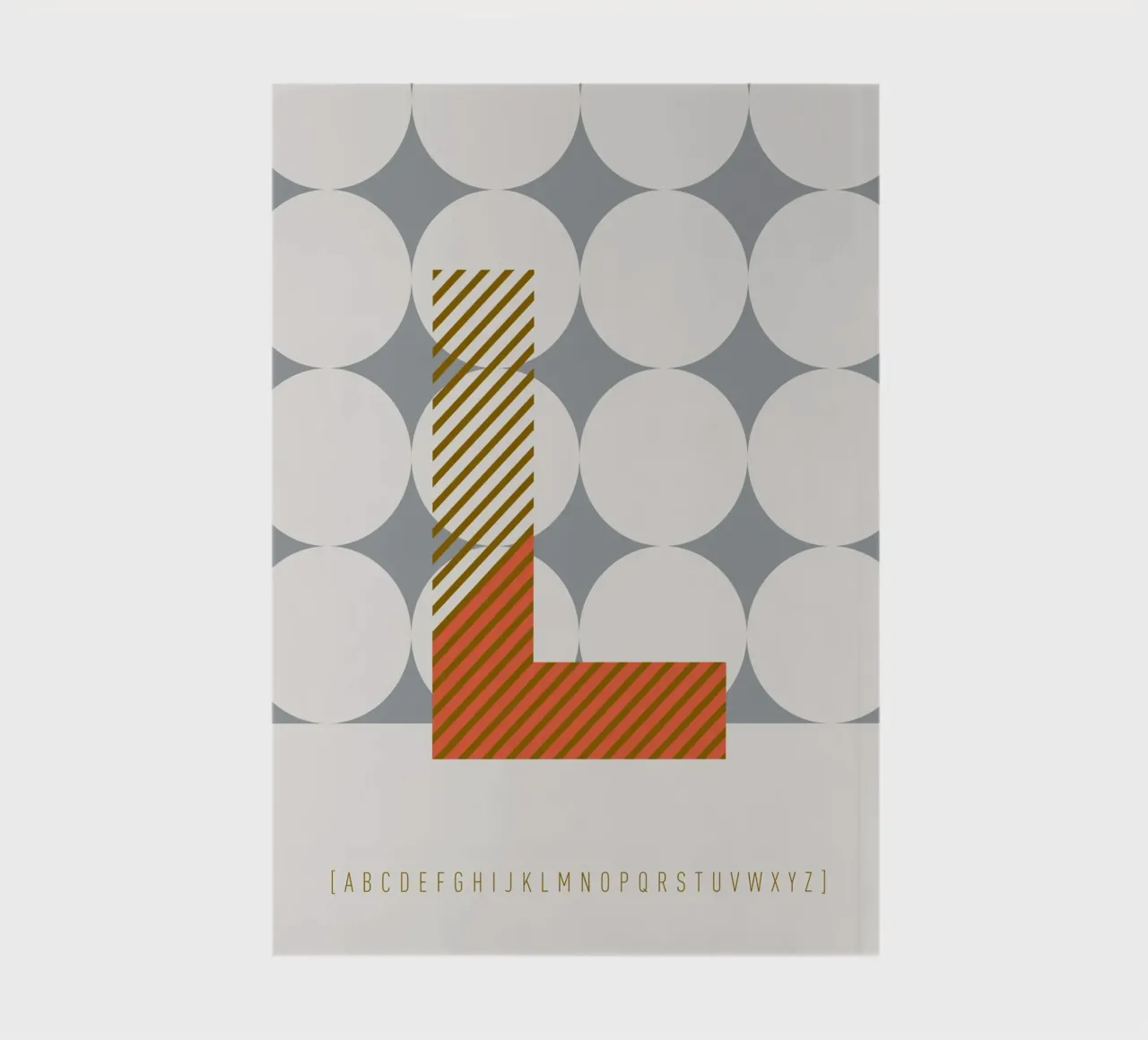 L Typeface Alphabet notebook by lazydaypaper