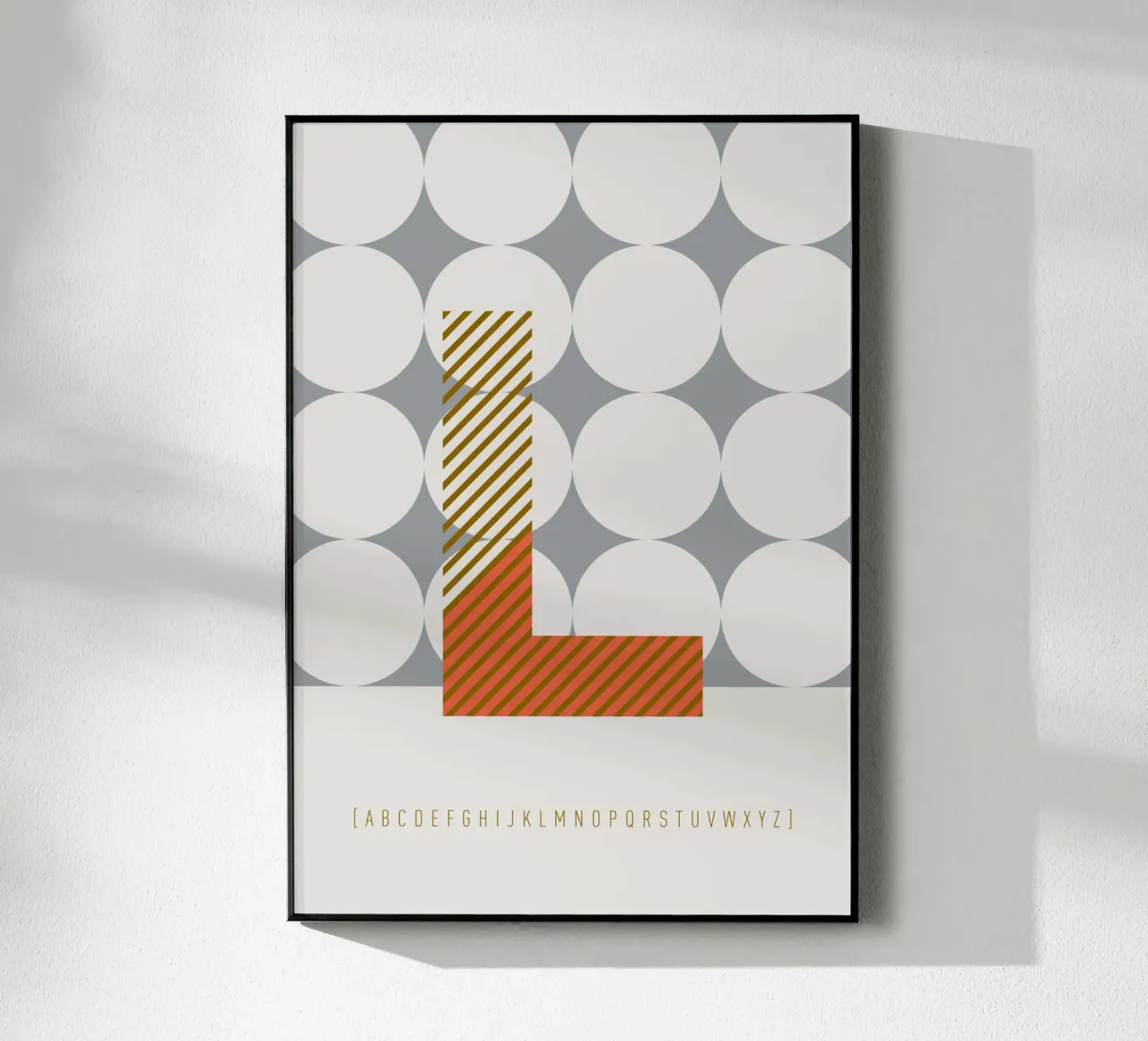 L Typeface Alphabet plexiglass da lazydaypaper
