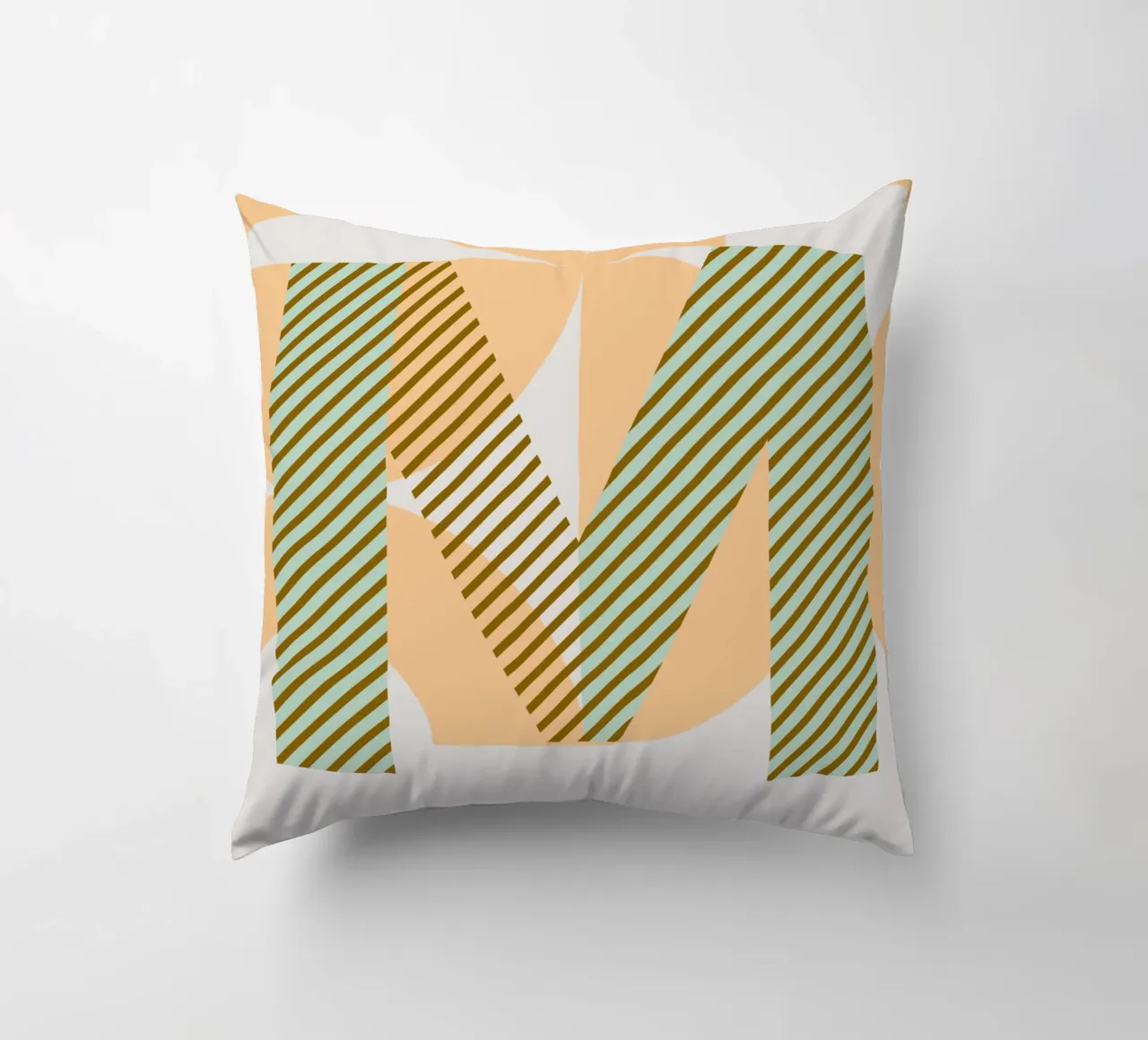 M Typeface Alphabet cuscino da lazydaypaper