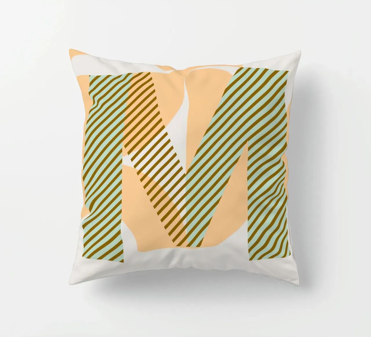 M Typeface Alphabet cuscino da lazydaypaper