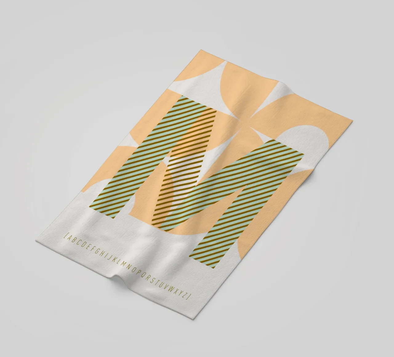 M Typeface Alphabet telo mare da lazydaypaper