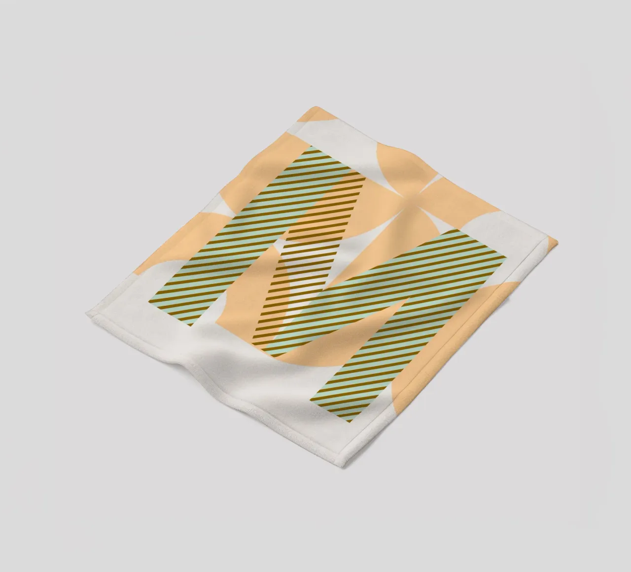 M Typeface Alphabet coperta in pile da lazydaypaper