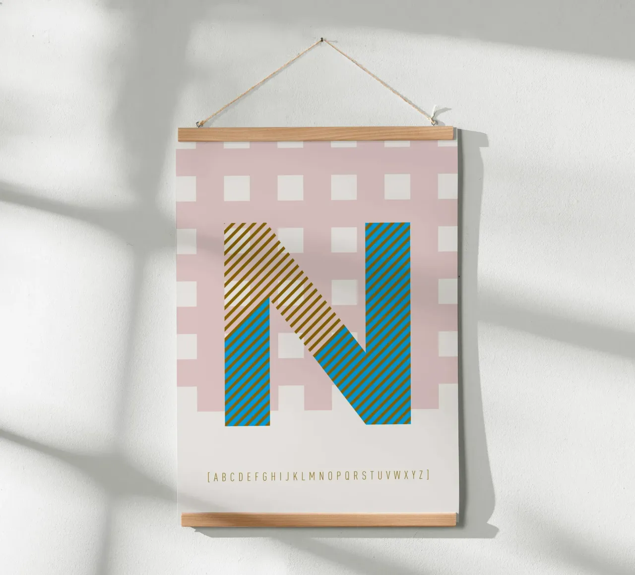 N Typeface Alphabet carta hahnemühle da lazydaypaper