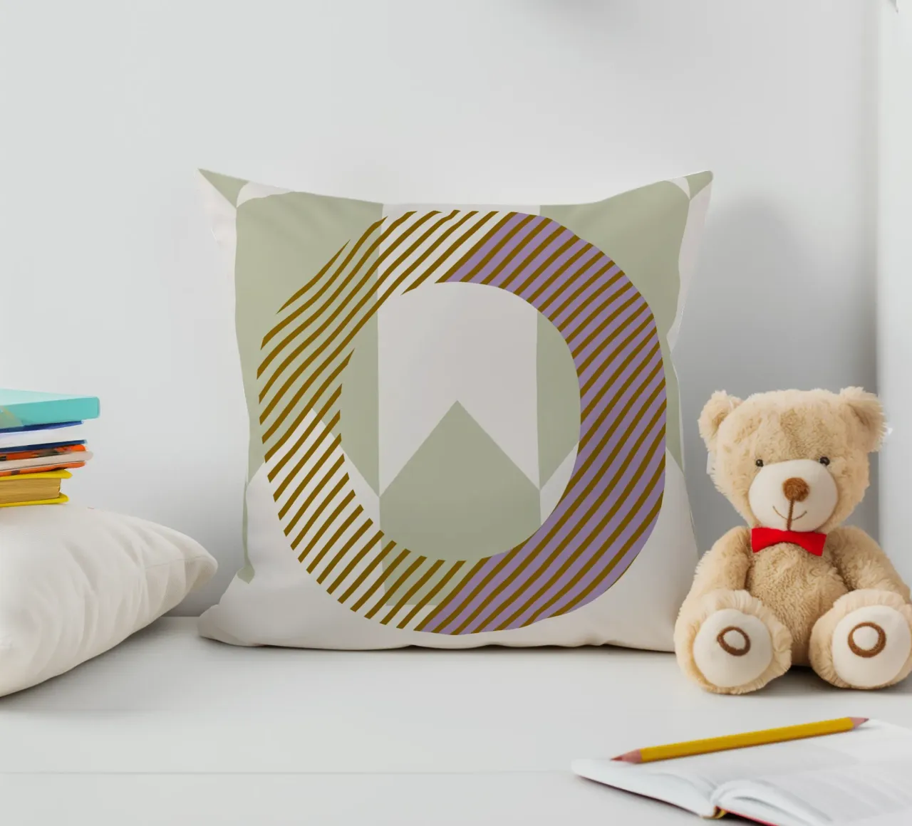 O Typeface Alphabet cuscino da lazydaypaper