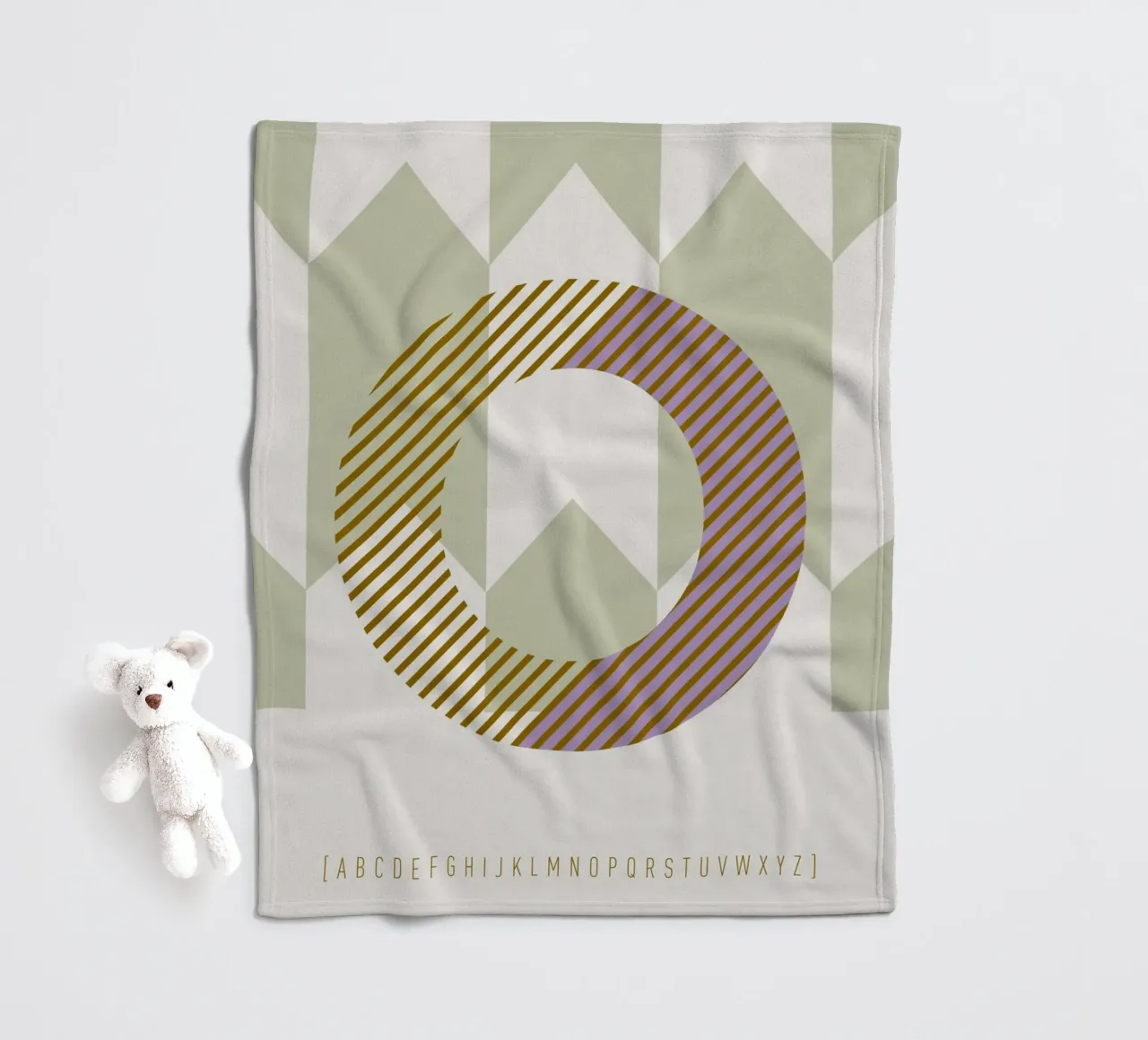 O Typeface Alphabet coperta in pile da lazydaypaper
