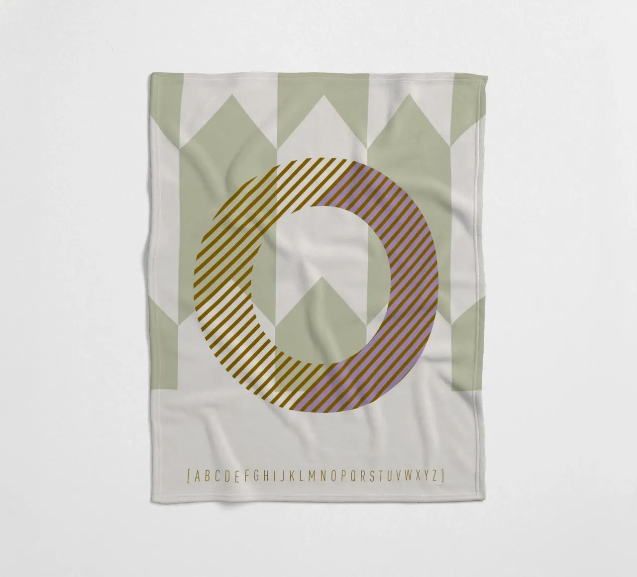 O Typeface Alphabet coperta in pile da lazydaypaper